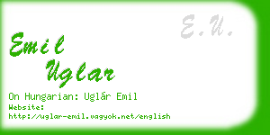 emil uglar business card